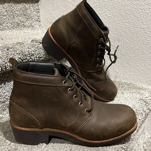 WORX by RED WING Zinc Chukka Safety 6" Boots Brown Distress Leather W 10